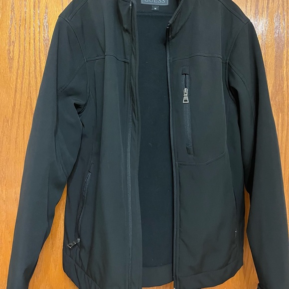 (M) Guess Black zip up jacket - Picture 2 of 6